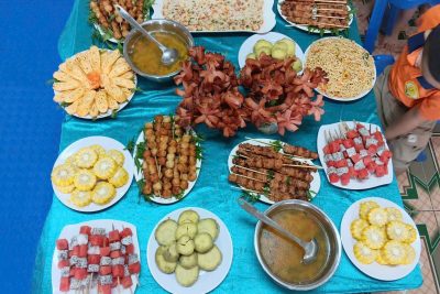 Bảng hạch toán tiền ăn toàn trường và các khu ngày 25.5.2026 của trường Mầm non Xuân Ninh