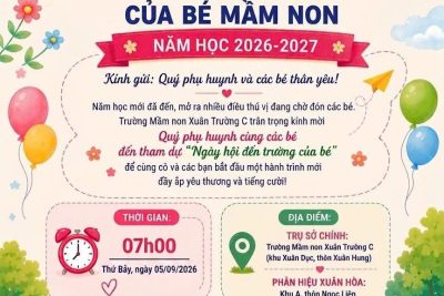Thư mời tham dự “Ngày hội đến trường của bé năm học 2026-2027