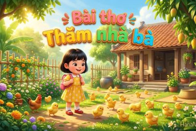 Bài thơ ” Thăm nhà bà” nhà trẻ chủ đề Mẹ và những người thân
