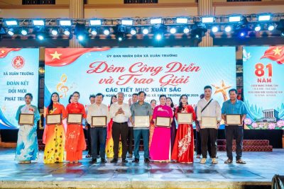 BGVNV Trường Mầm non Xuân Trường C tham gia Hội diễn Nghệ thuật quần chúng xã Xuân Trường chào mừng 2/9/2026 
