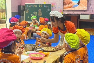 HOẠT ĐỘNG KHÁM PHÁ CỦ LẠC 4-5 TUỔI – THAO GIẢNG CẤP TRƯỜNG NĂM 2025 – 2026