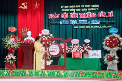 NGÀY HỘI ĐẾN TRƯỜNG CỦA BÉ – NĂM HỌC 2026–2027 TRƯỜNG MẦM NON XUÂN TRƯỜNG C